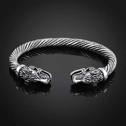Pulsera Ragnar Lodbrok Vikingos Brazalete - Vikings Plateado 19 Cm 0 Mm