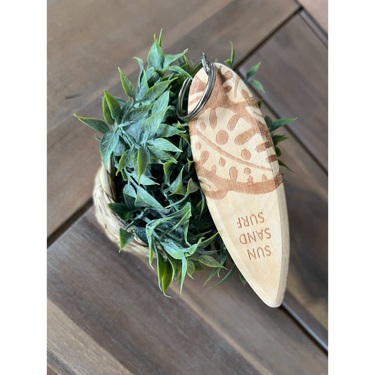 Llavero De Madera , Tabla De Surf Entretenido Artesanal Café