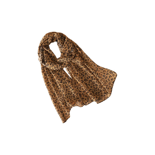 Pañuelo Femenino Elegante Y Bufanda Fresca Diseñó Leopardo Leopardo Talla Estándar