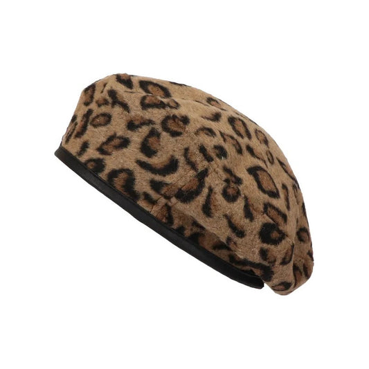 Boina Francesa Modelo Leopardo , Sombrero Animal Print Leopardo Estandar