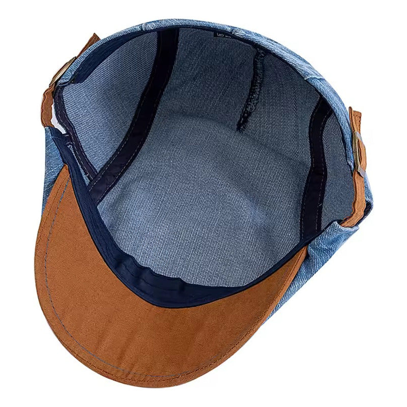 Boina Sombrero Urbano Estilo Jeans Azul Estandarizada Jeans