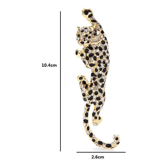 Broche Prendedor Leopardo Elegantes, Accesorio Ropa Estilo Leopardo