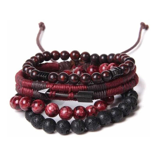Pulsera De Flecha, Roja Inspiradora, Pulsera Piedra Flecha 50.8 Cm 2.54 Cm
