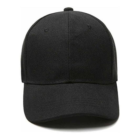 Gorro Jockey Básico De Calidad, Gorro Unisex Sombrero Negro Estándar