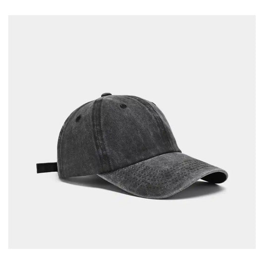 Gorro Jockey Beisbol Unicolor Modelo Desgastado Colores Gris Talla Única