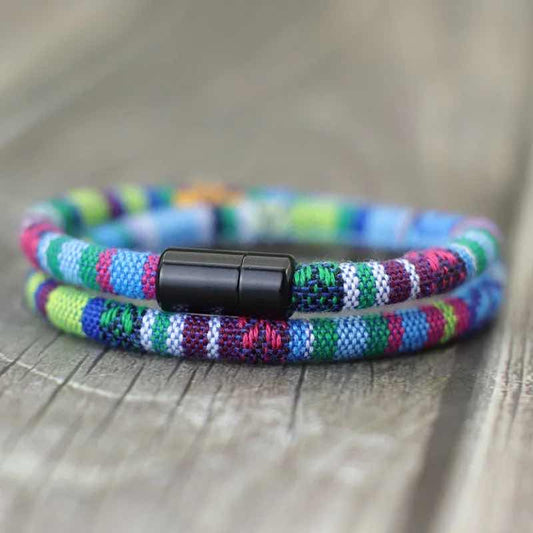 Pulsera Colorida De Cuerda, Pulseras De Muchos Colores Amor Colores 20 Cm 2.54 Cm