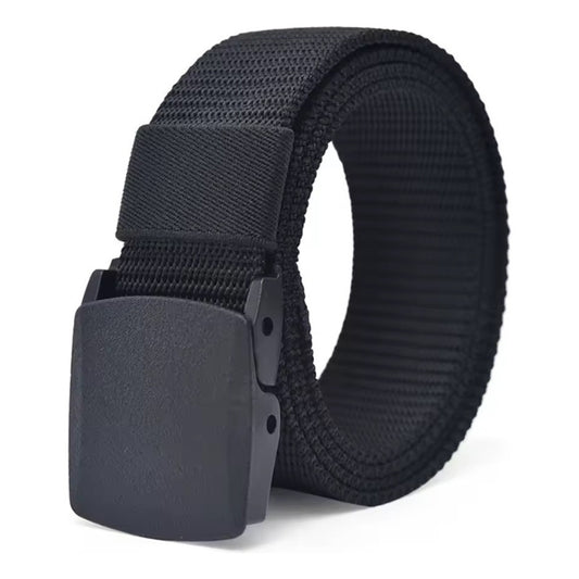 Correa/cinturón Táctico De Nylon Para Hombre Color Negro Negro Estándar