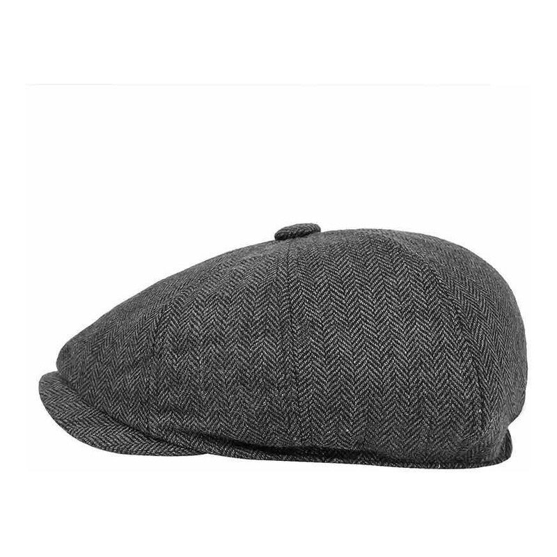 Boina Gorro Retro - Boina Sombrero Cómodo Negro Estándar