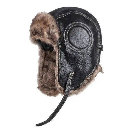 Gorro Aviador Invierno, Modelo Momuxb9 Negro Talla Adulta