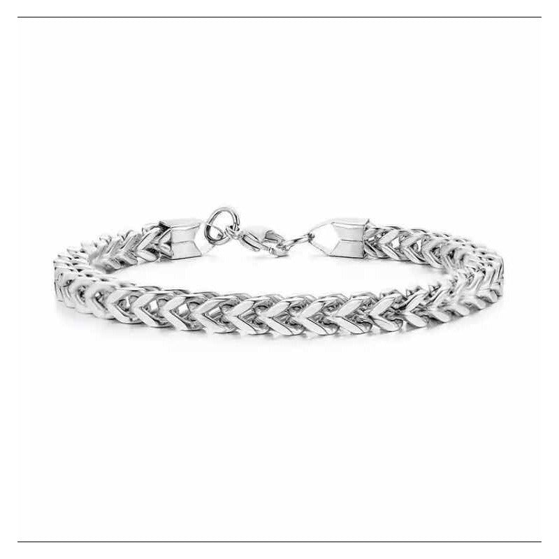 Pulsera Masculina Acero Quirúrgico Hombre Moda - Brazalete 22 Cm 0 Mm
