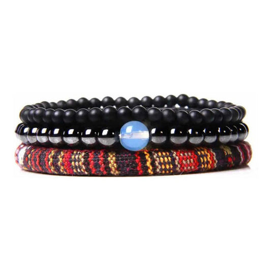 Pulsera Hippie Con Piedra Nube, Brazalete Del Cielo, Pulsera 48.26 Cm 2.54 Cm