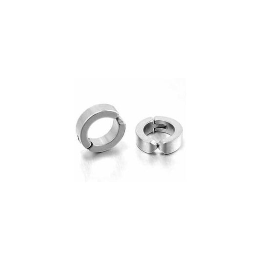 Aros Piercing Falsos No Necesitas Perforación / Moda Estilo Plateado
