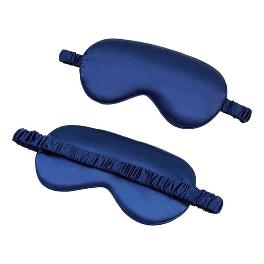 Antifaz Azulino Seda Para Dormir, Antifaz Descanso Satin Azul Azulino