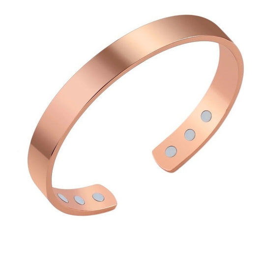 Pulsera Cobre Brazalete De Cobre Ajustable Elegante 22 Cm 0 Mm