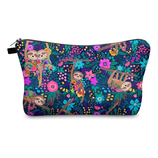 Neceser De Viaje Portátil Con Estampado Entretenido Azul Oscuro Lisa
