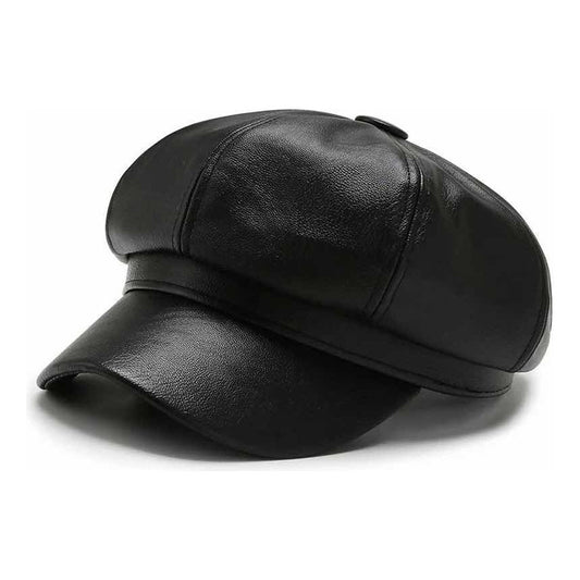 Gorra Femenina Estilo Boina Callejera, Moda Urbana Sombrero Negro Talla Unica