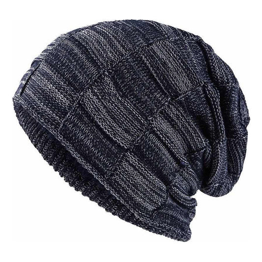 Gorro Con Chiporro Para Hombre, Con Estilo Para El Invierno Azul Oscuro Unica