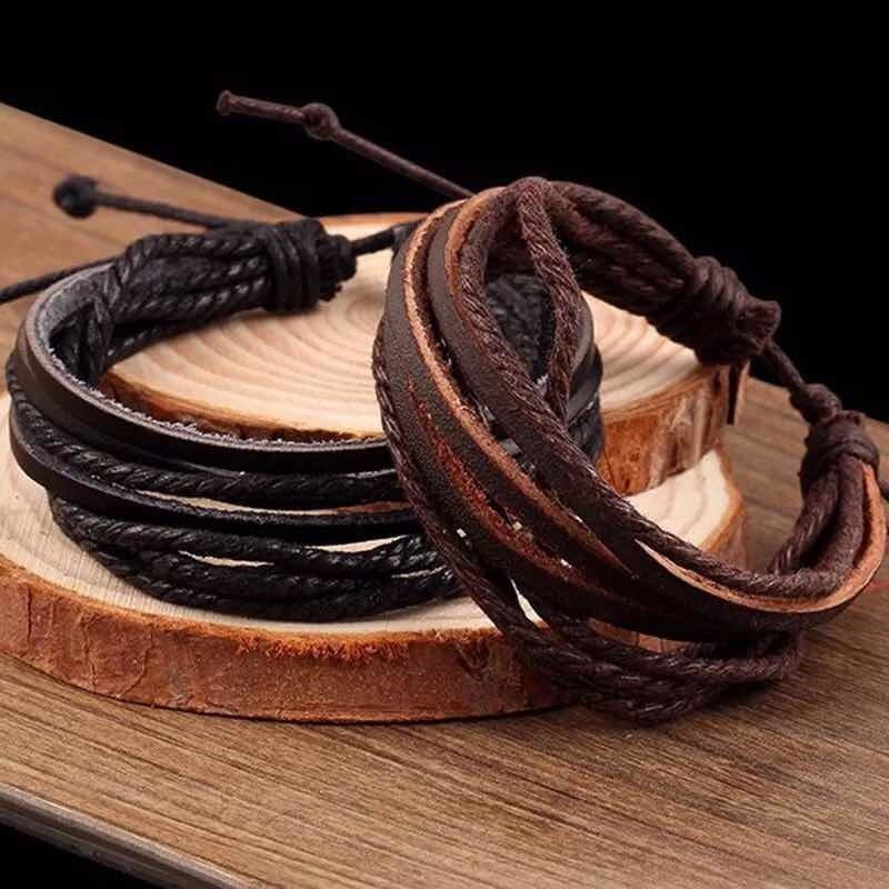 Pulseras Cuero Elegante Moda Brazalete Hombre Y Mujer - Top 20 Cm 0 Mm