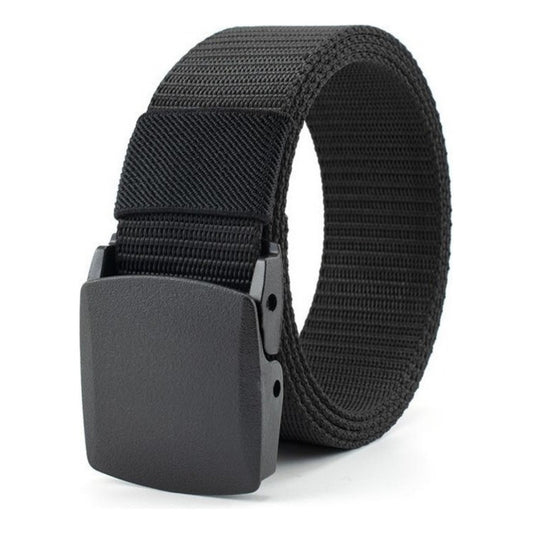 Correa/cinturón Táctico De Nylon Para Hombre Color Negro Negro Estándar
