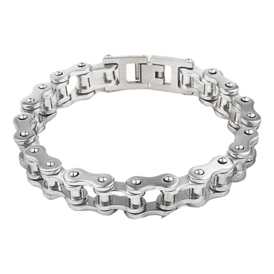 Pulsera De Cadena Bici, Brazalete Cadena Acero Inoxidable 0 Mm