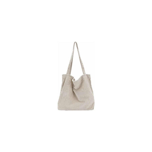 Cartera De Mano Informal Casual, Bolsa Cómoda Y Elegante Beige Liso No