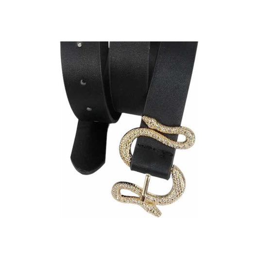 Hebilla Cinturón Serpiente Lujosa Diseño Lujoso Elegante Dorado Liso Único