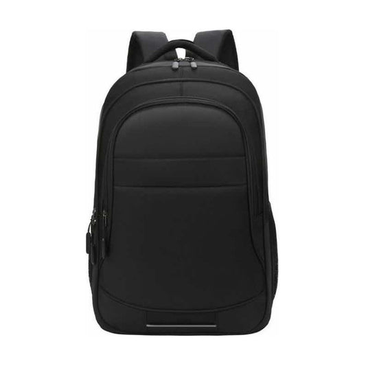 Mochila Impermeable De Estilo Americano De Buena Capacidad Negro Liso