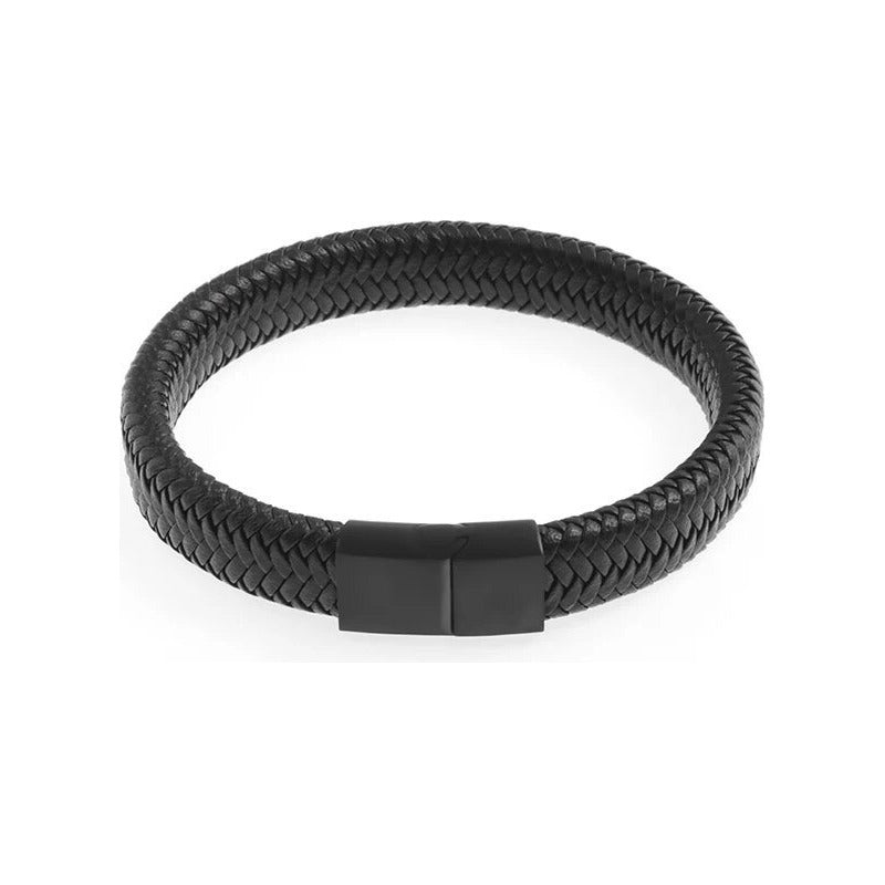 Pulsera Minimalista Cuero - Brazalete Simple Y Elegante 0 Mm