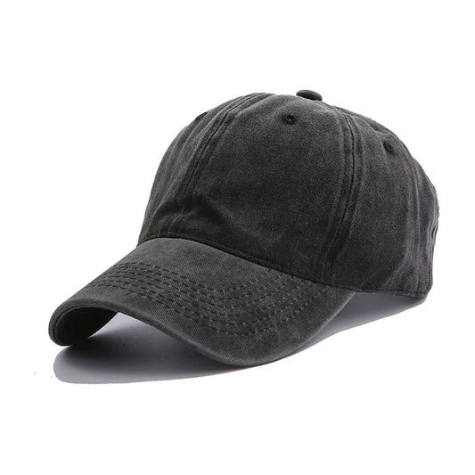 Gorro Jockey Beisbol Unicolor Modelo Desgastado Colores Gris Talla Única