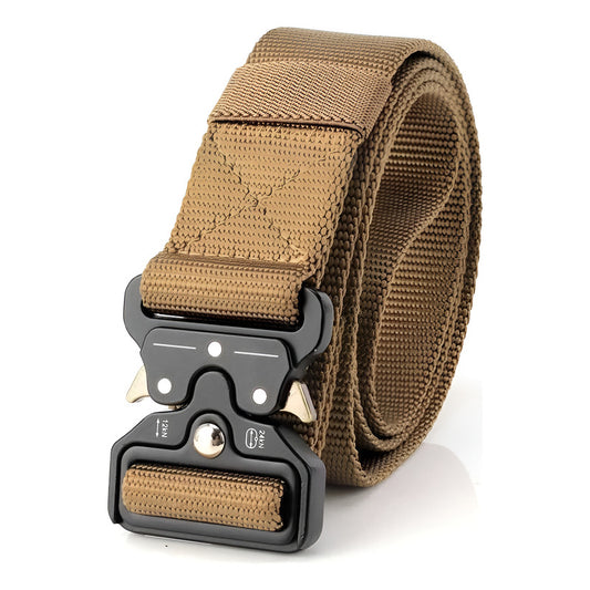 Cinturon Tactico Militar Cinto Paint Airsoft Tactico Outdoor Amarillo Talla Unica