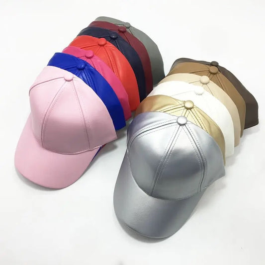 Gorro Jockey Mujer, Modelo Jurerecbf, Gorro Cuero Vegano Ros Rosa Claro Estándar