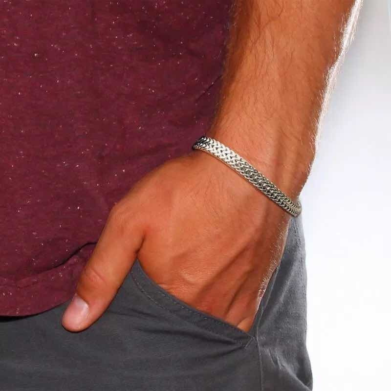 Brazalete Acero Quirúrgico Unisex 21 Cm 0 Mm