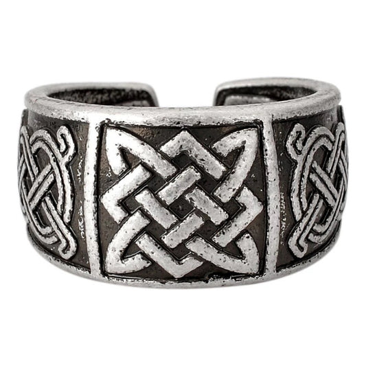 Anillo Vikingo Anillo Etnico Stars Ring Ragnar Lodbrok Rolo Plateado Ajustable