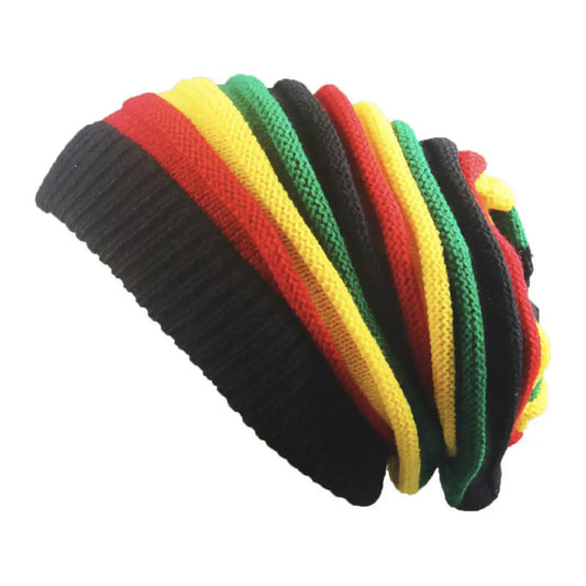 Gorro Reggae De Lana, Gorro Lana Con Estilo Reggae Reggae Tamaño Único