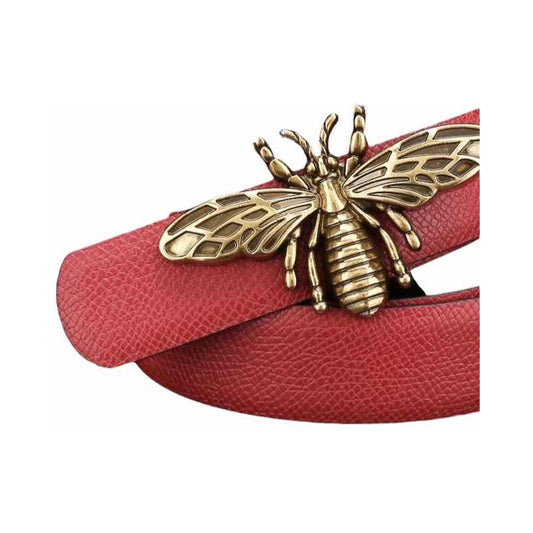 Hebilla Cinturón De Estilo Abeja Metálica, Hebilla Abeja Dorado Oscuro Abeja Único
