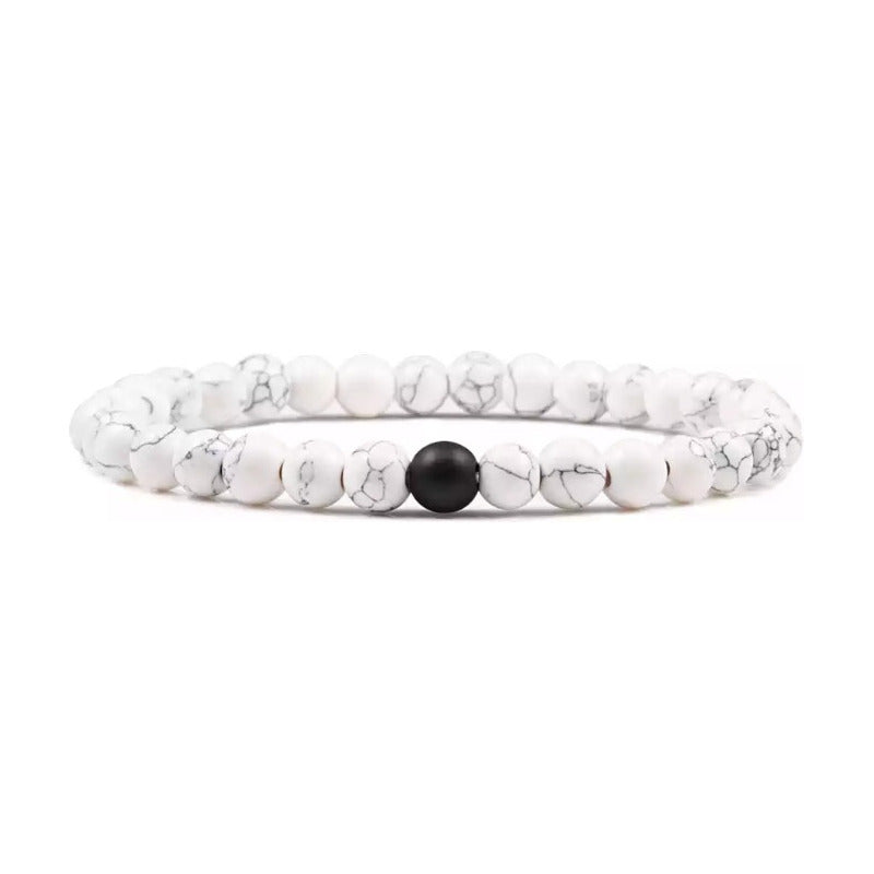Pulsera Mística - Brazalete Blanco Realizado A Mano Unisex 0 Cm