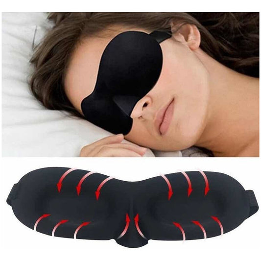 Antifaz Mascara Sueño Ojos 3d Dormir Viajar Avion - Estilo