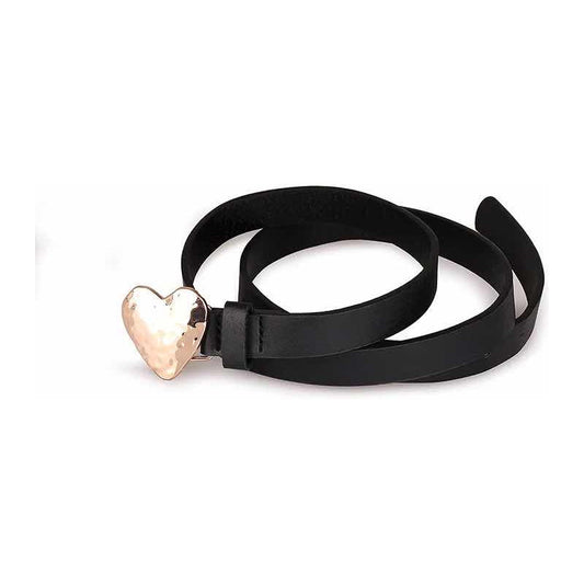 Hebilla Cinturón Con Forma De Corazón, Hebilla De Moda Lujo Nude Liso Único