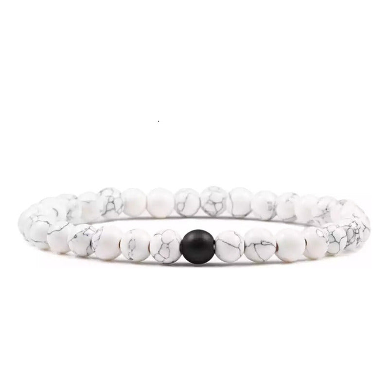 Pulsera Mística - Brazalete Blanco Realizado A Mano Unisex 0 Cm