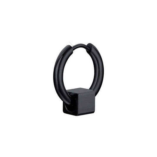 Aro Individual De Bloque Cuadrado Simple, Argolla Mas Cubo
