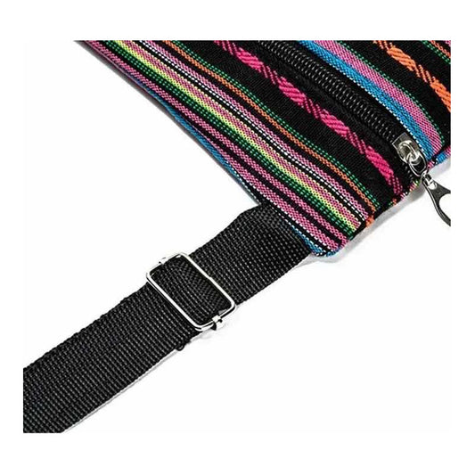 Bandolera Femenina, Cartera De Lona Diseño Bordado Marrón Claro Lechuza Metal Genérica