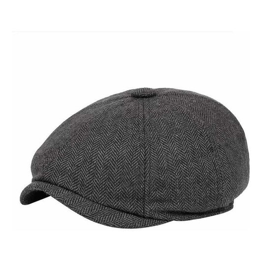 Boina Gorro Retro - Boina Sombrero Cómodo Negro Estándar
